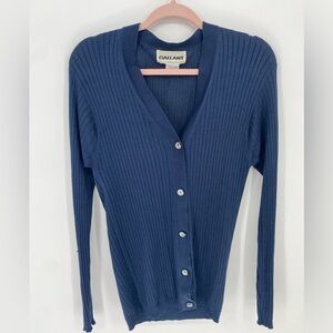 Gallant 100% silk botton up sweater